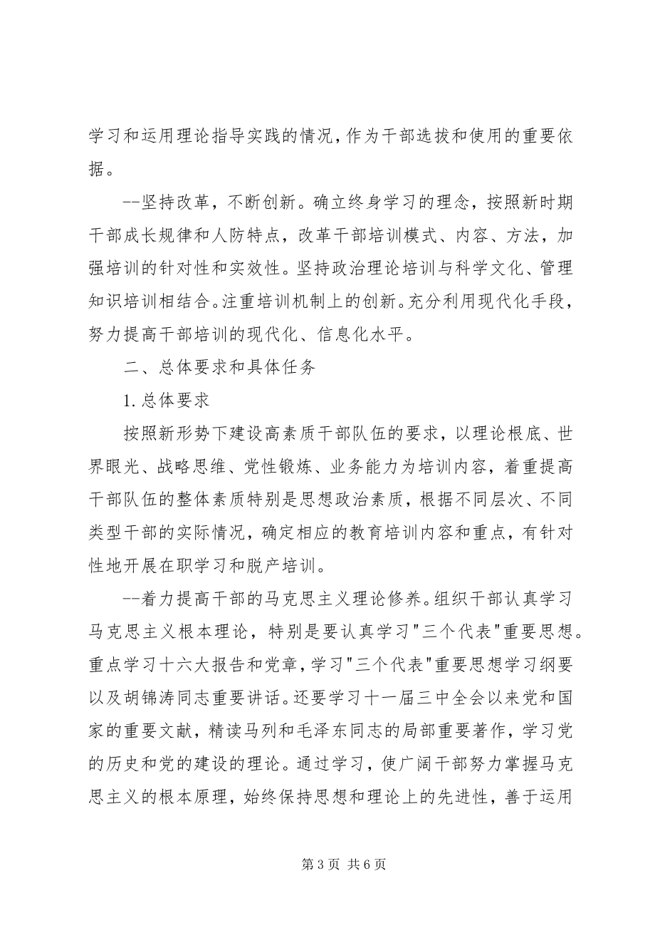 2023年建立干部学习培训激励约束机制的意见.docx_第3页