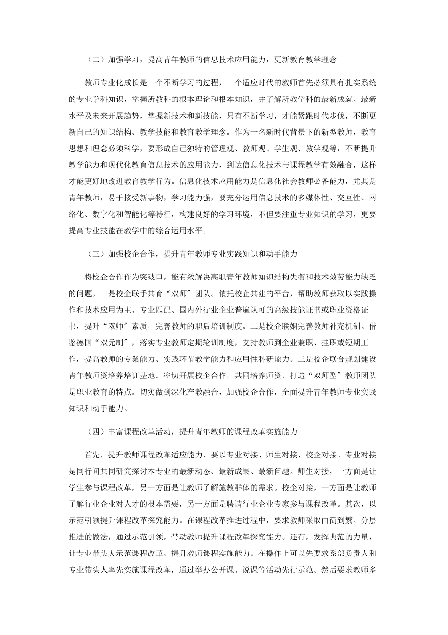 2023年新时代高职院校青年教师专业化成长新路径.docx_第3页