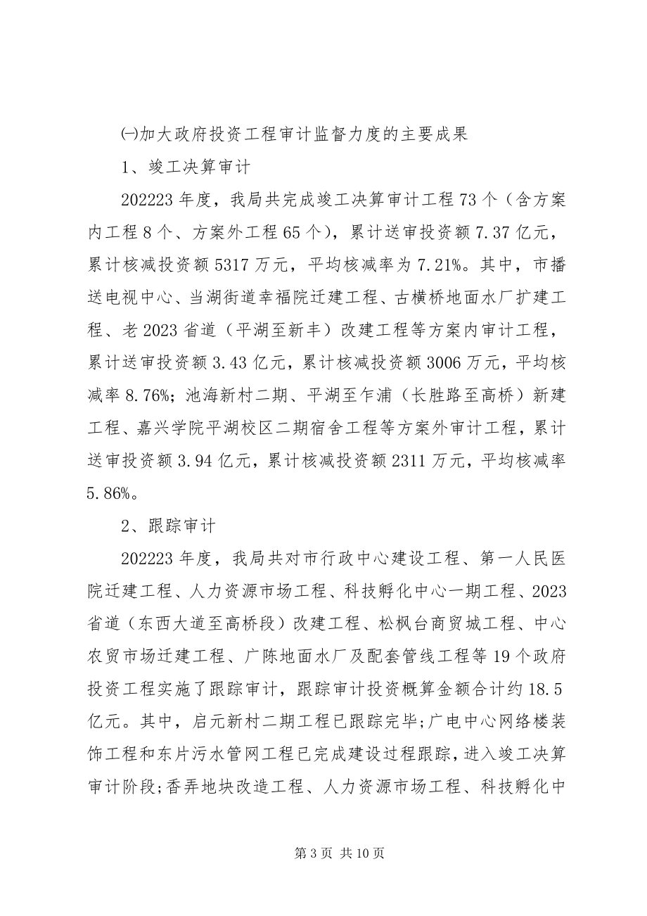 2023年审计局前阶段专项治理工作小结.docx_第3页