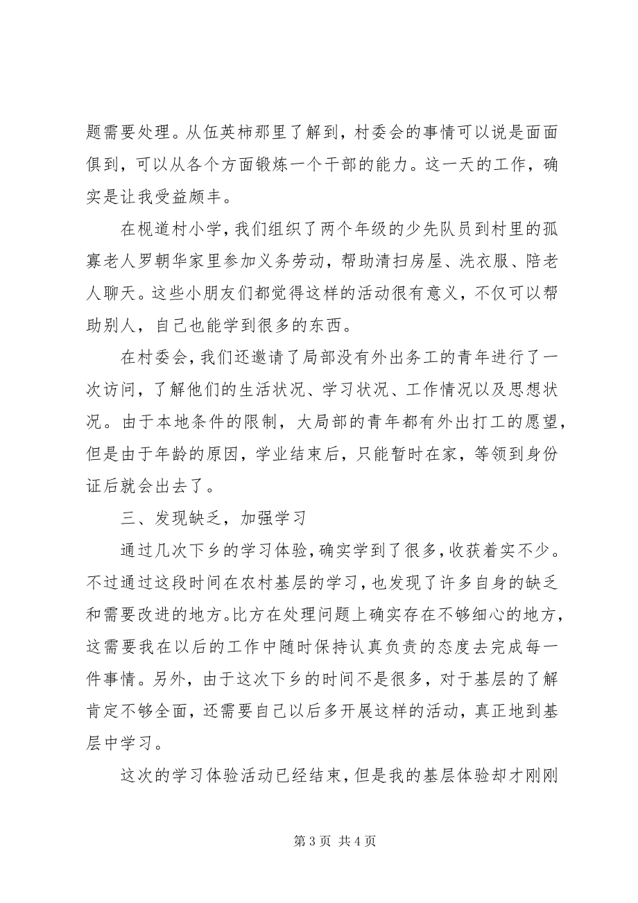 2023年基层工作学习体验月工作总结.docx_第3页