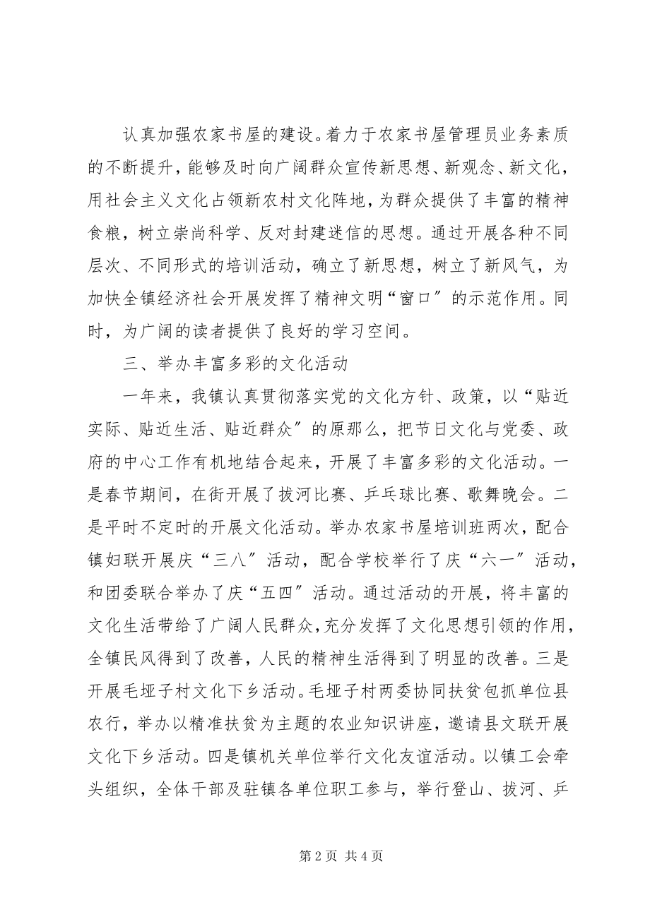 2023年乡镇年度文化工作总结.docx_第2页