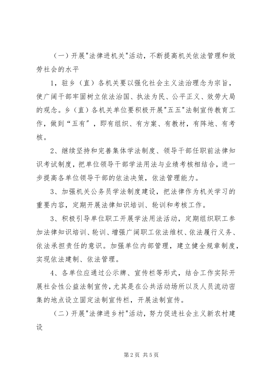 2023年法律进农村活动方案.docx_第2页