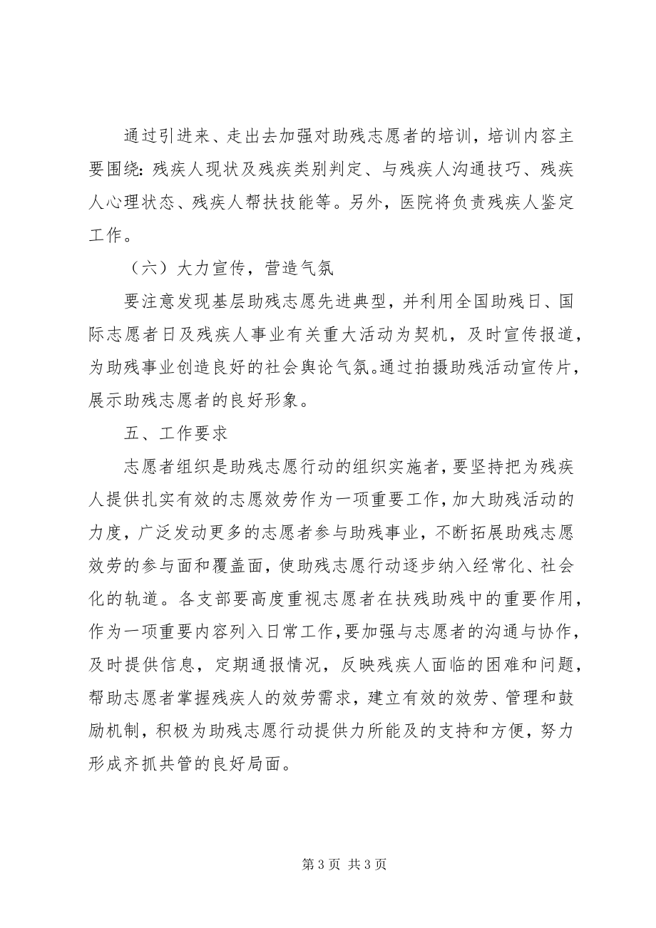 2023年深入开展志愿者助残服务活动的方案.docx_第3页