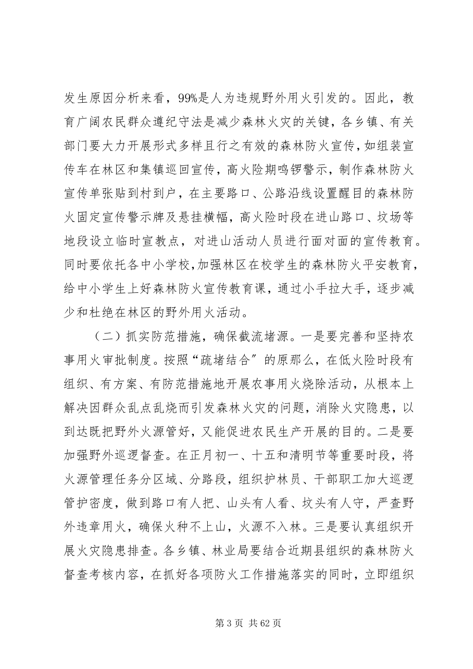 2023年副县长在全县森林防火工作紧急电视电话会议上的致辞.docx_第3页