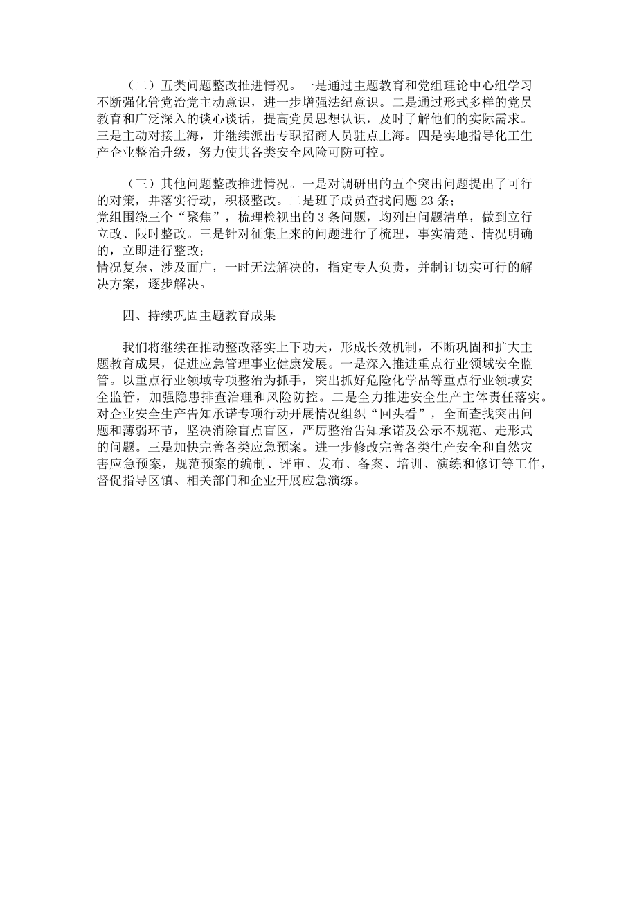 2023年应急管理局主题教育专项整治工作情况汇报.doc_第2页