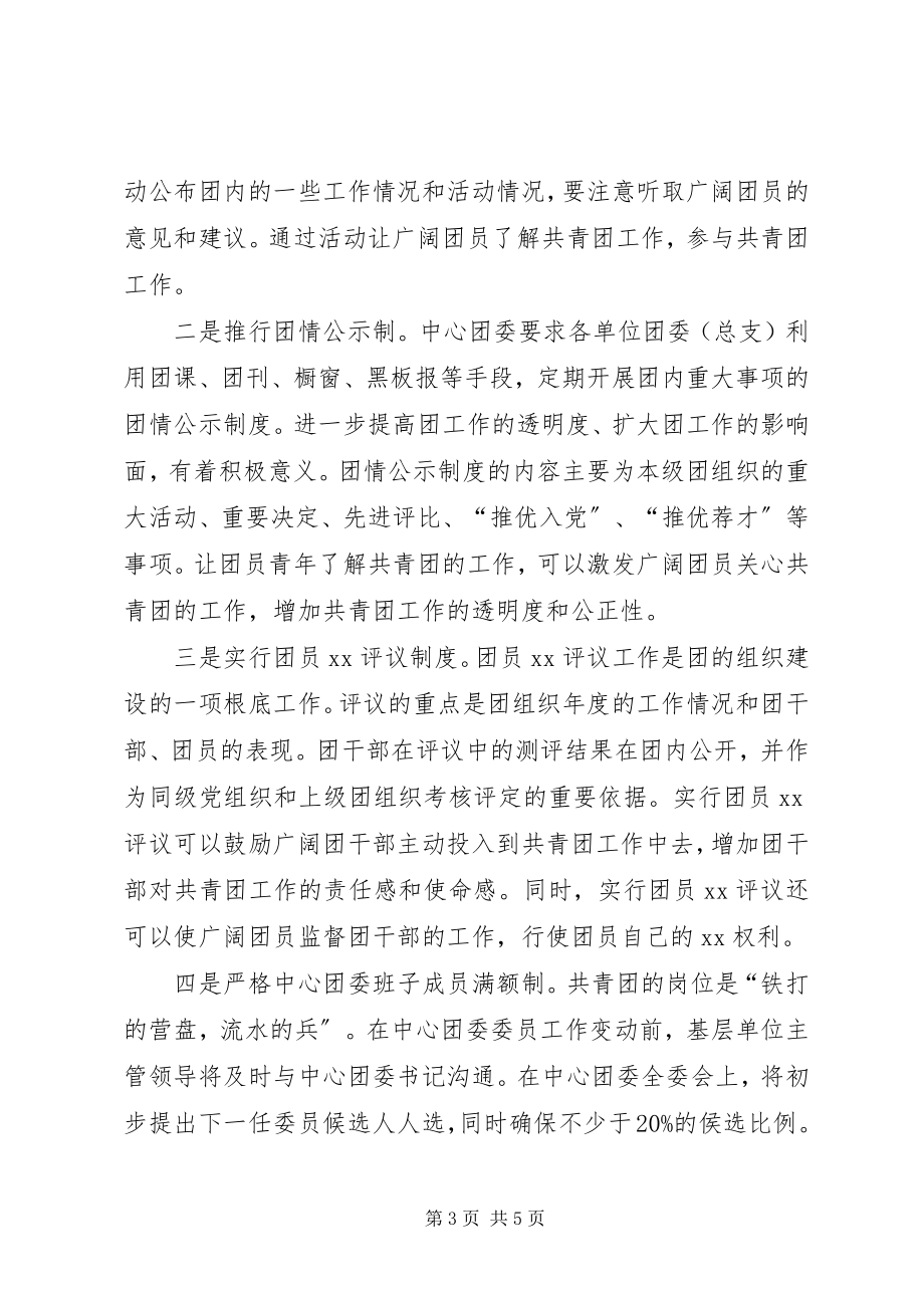 2023年团委团内民主建设工作总结.docx_第3页