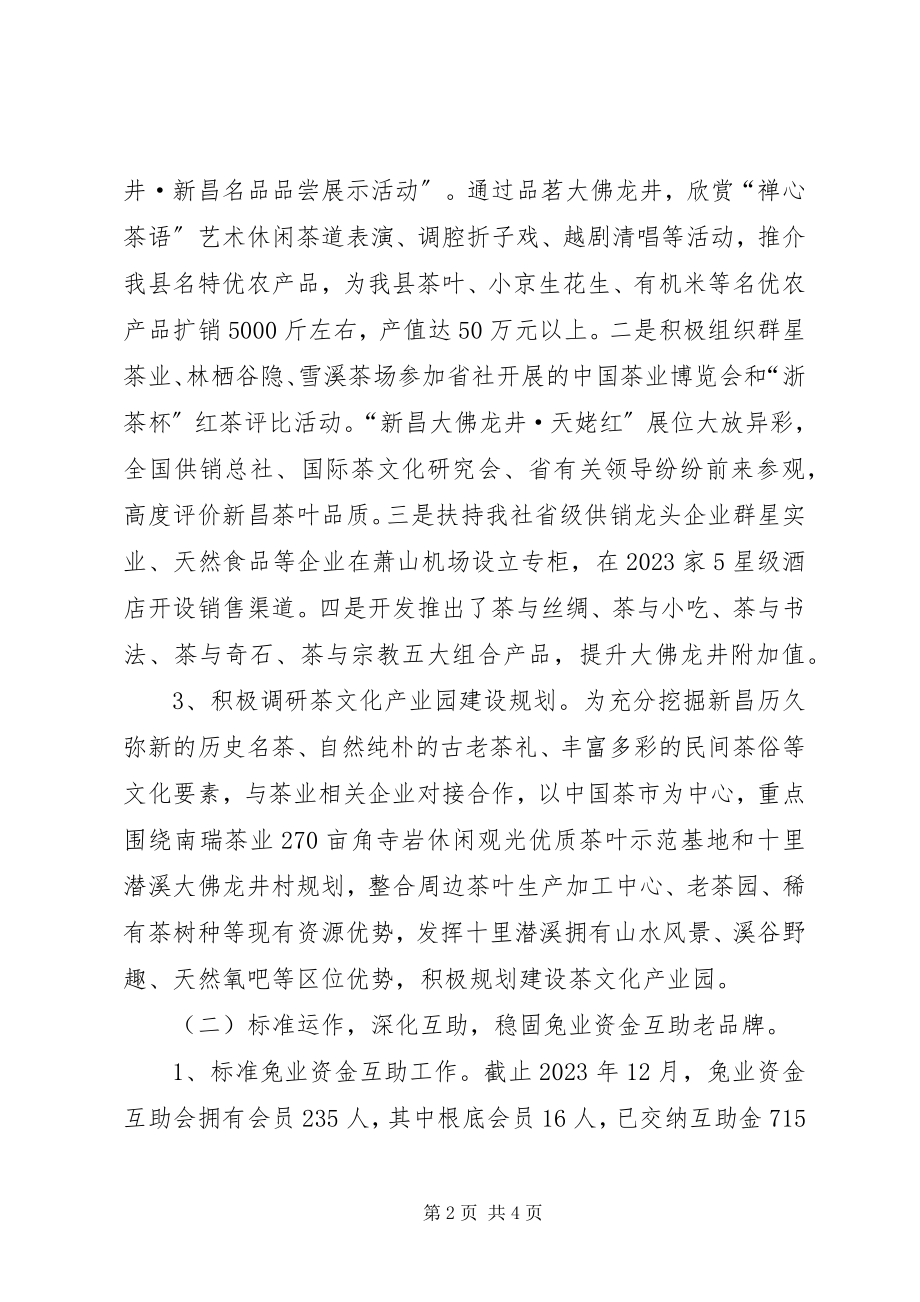 2023年供销社年度工作总结.docx_第2页