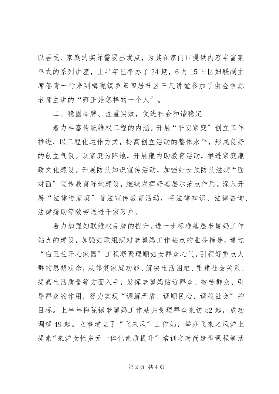 2023年妇联半年工作总结.docx_第2页