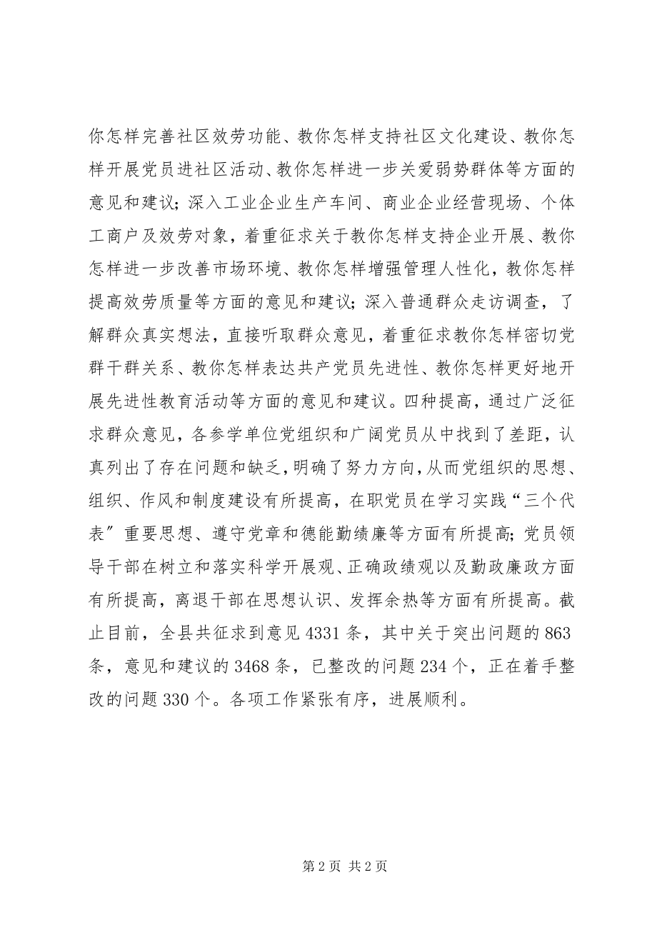 2023年XX县区“四个四”广泛征求群众意见新编.docx_第2页