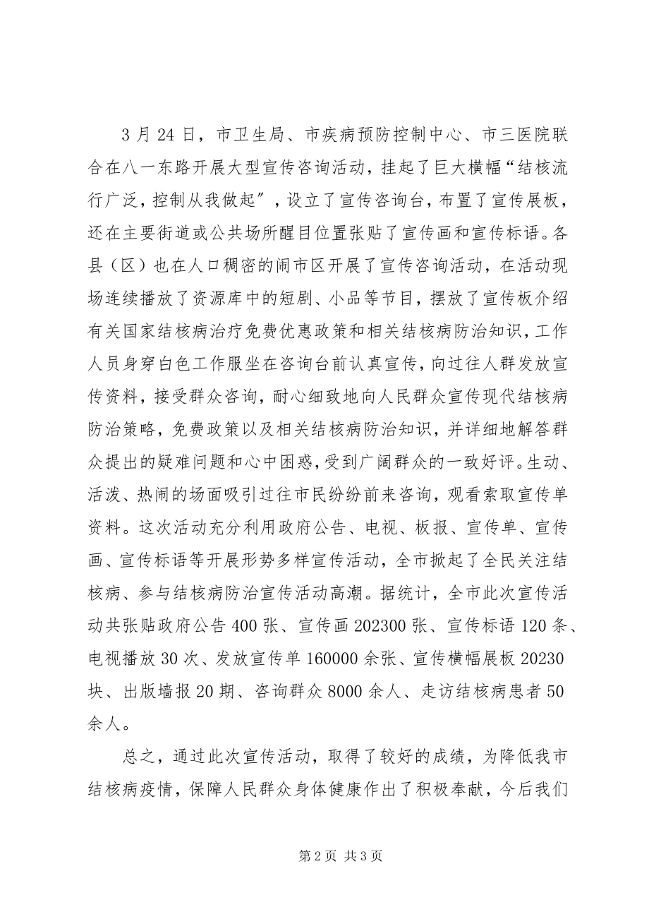 2023年结核病宣传主题活动工作总结.docx_第2页