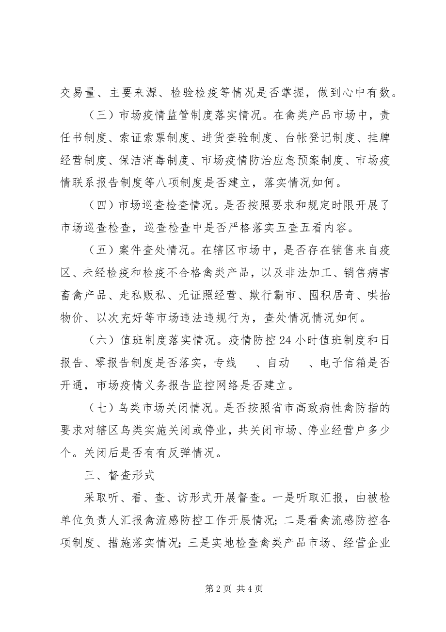 2023年工商局高致病性禽流感防控工作督查方案.docx_第2页