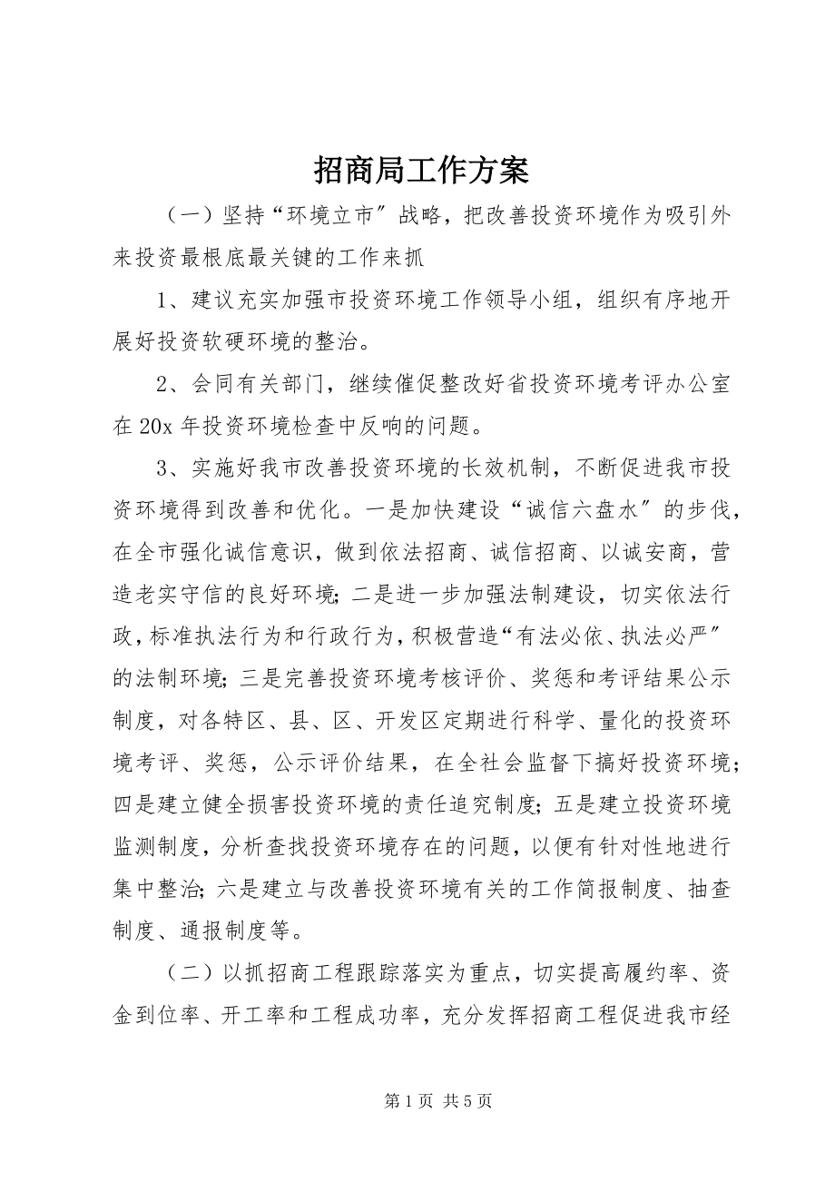 2023年招商局工作计划.docx_第1页