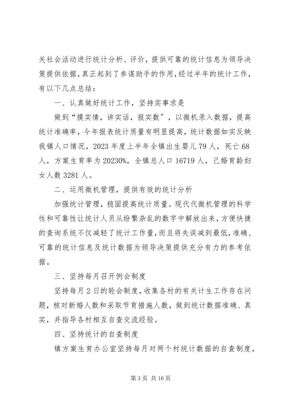 2023年濂水镇人口和计划生育统计工作总结.docx_第3页