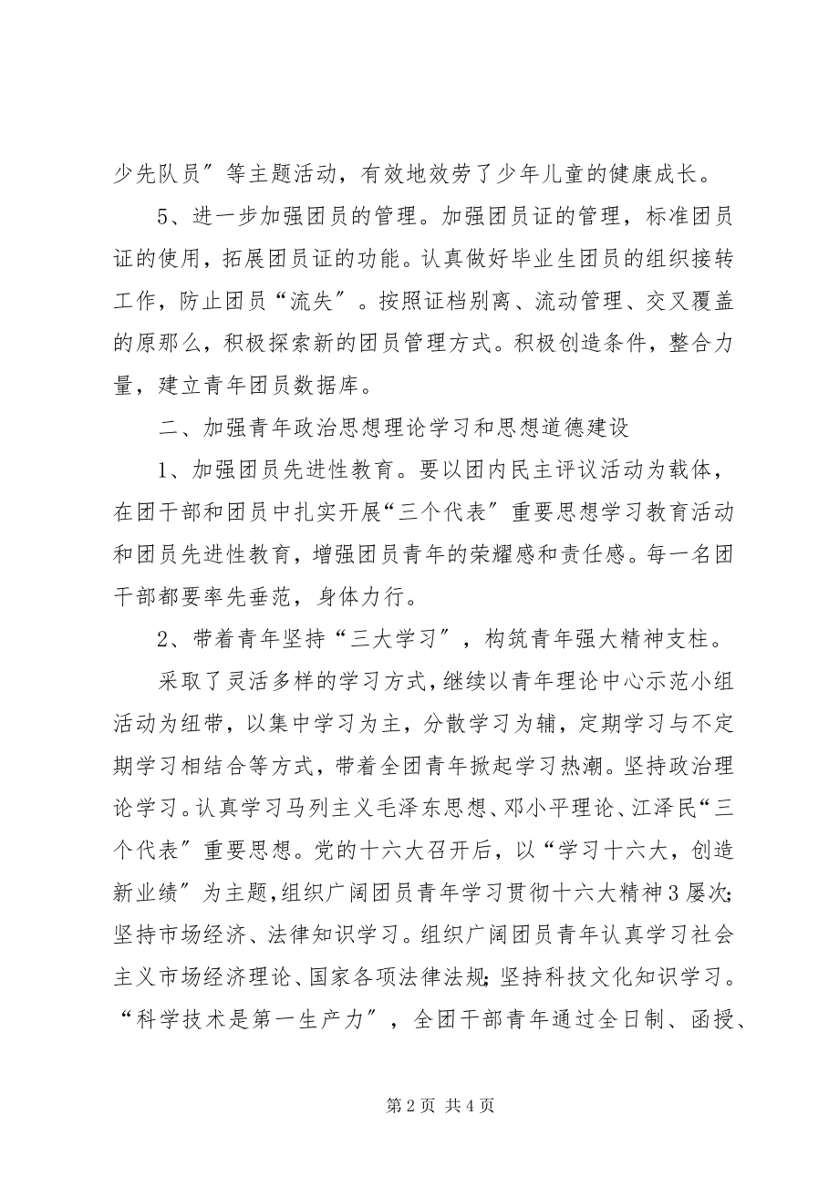 2023年乡团委200Ｘ年度工作总结.docx_第2页