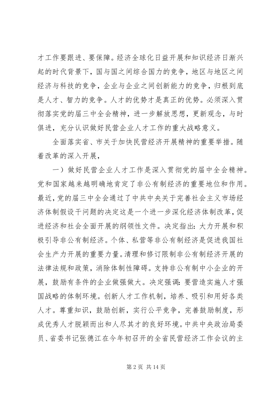 2023年市区民营企业人才研讨讲话.docx_第2页