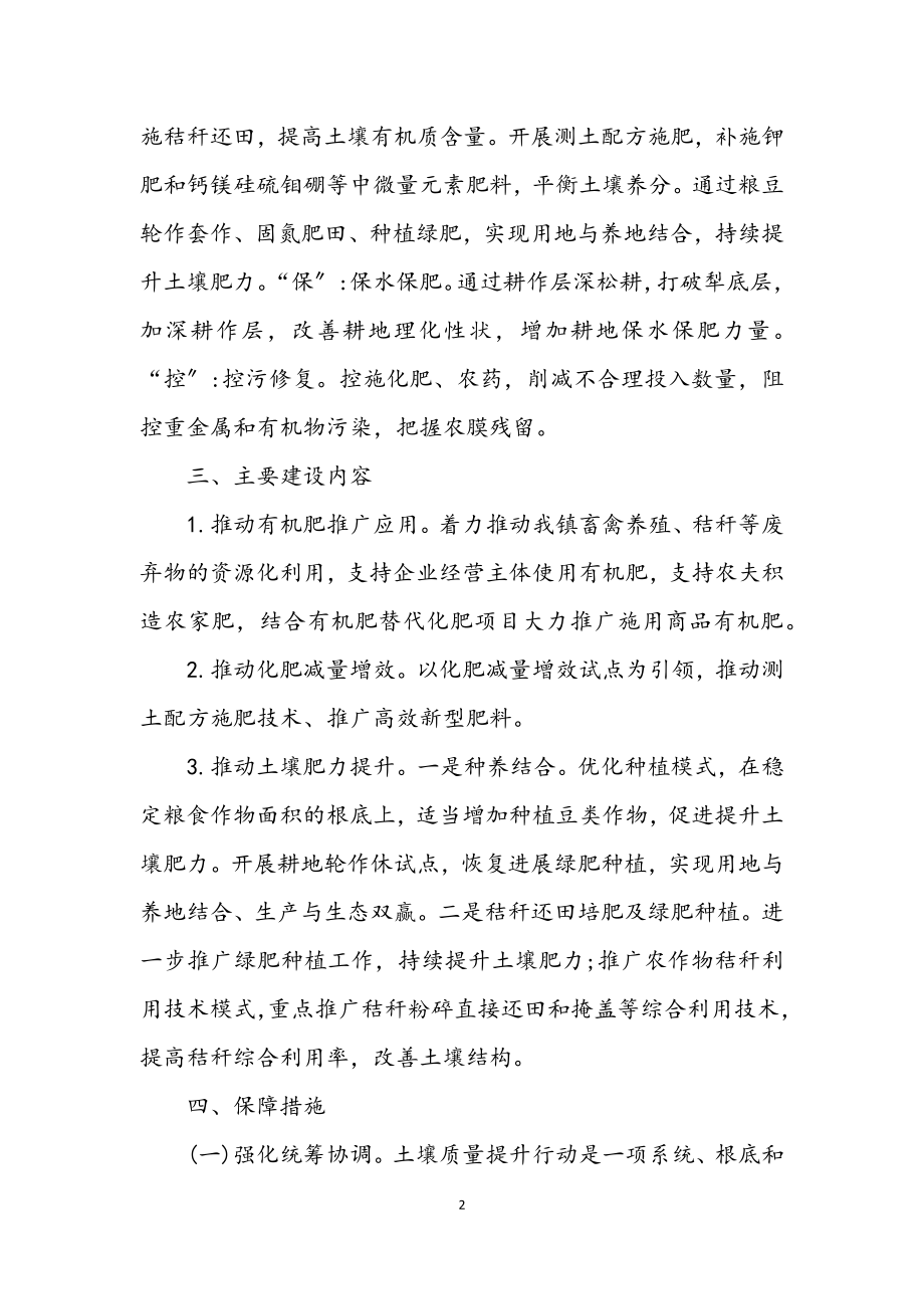 2023年乡镇土壤质量提升行动方案.docx_第2页