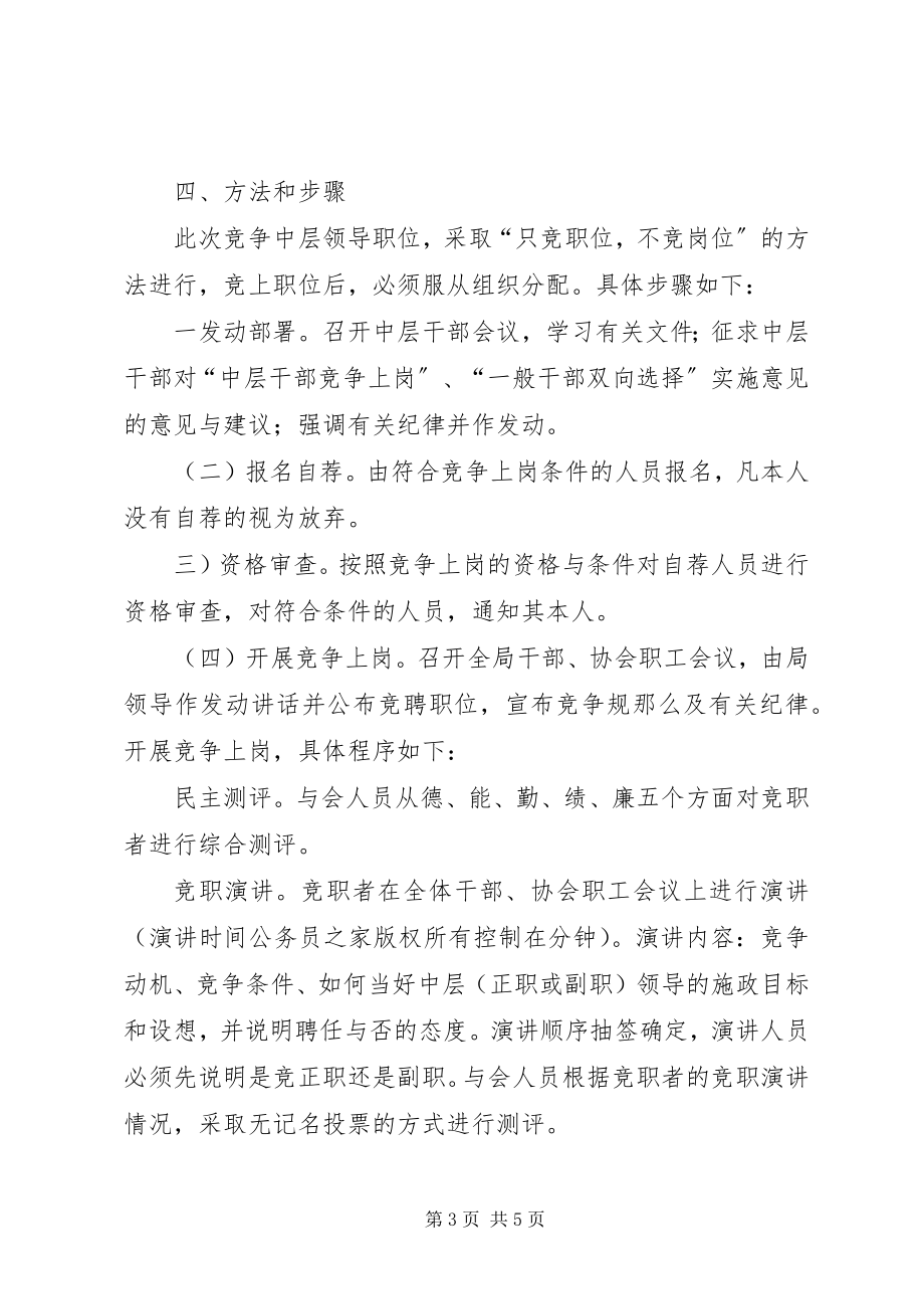 2023年工商分局中层领导干部竞争上岗实施意见.docx_第3页