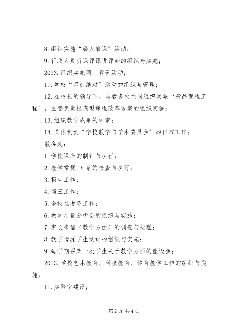 2023年学校部门设置及职责.docx_第2页