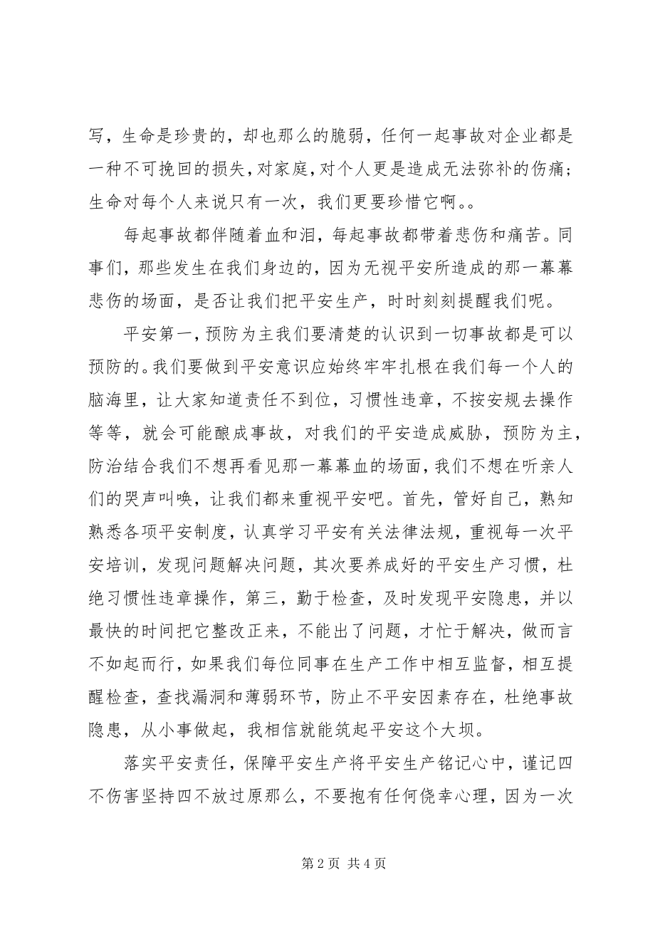 2023年安全生产月演讲稿电力系统篇新编.docx_第2页