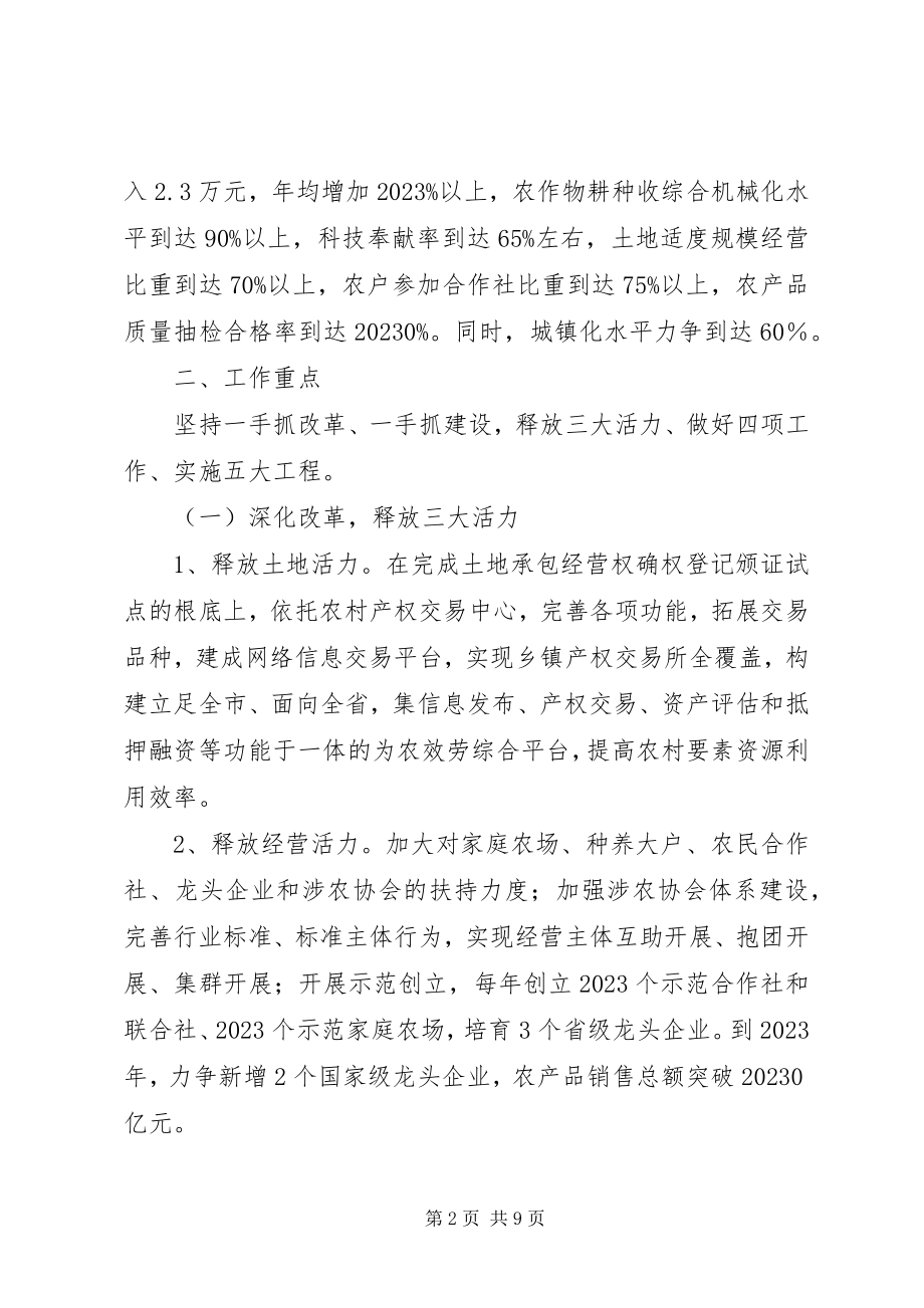 2023年县十三五三农工作思路汇报.docx_第2页