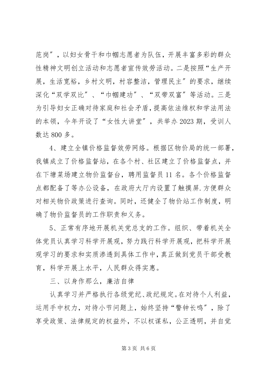 2023年镇党委委员履职工作汇报.docx_第3页