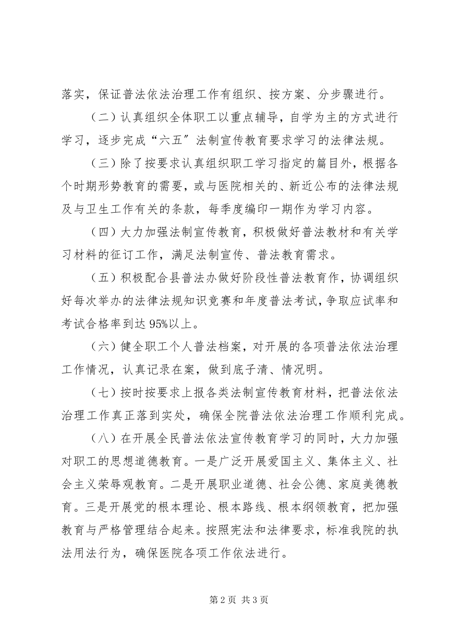 2023年卫生系统六五普法工作计划.docx_第2页