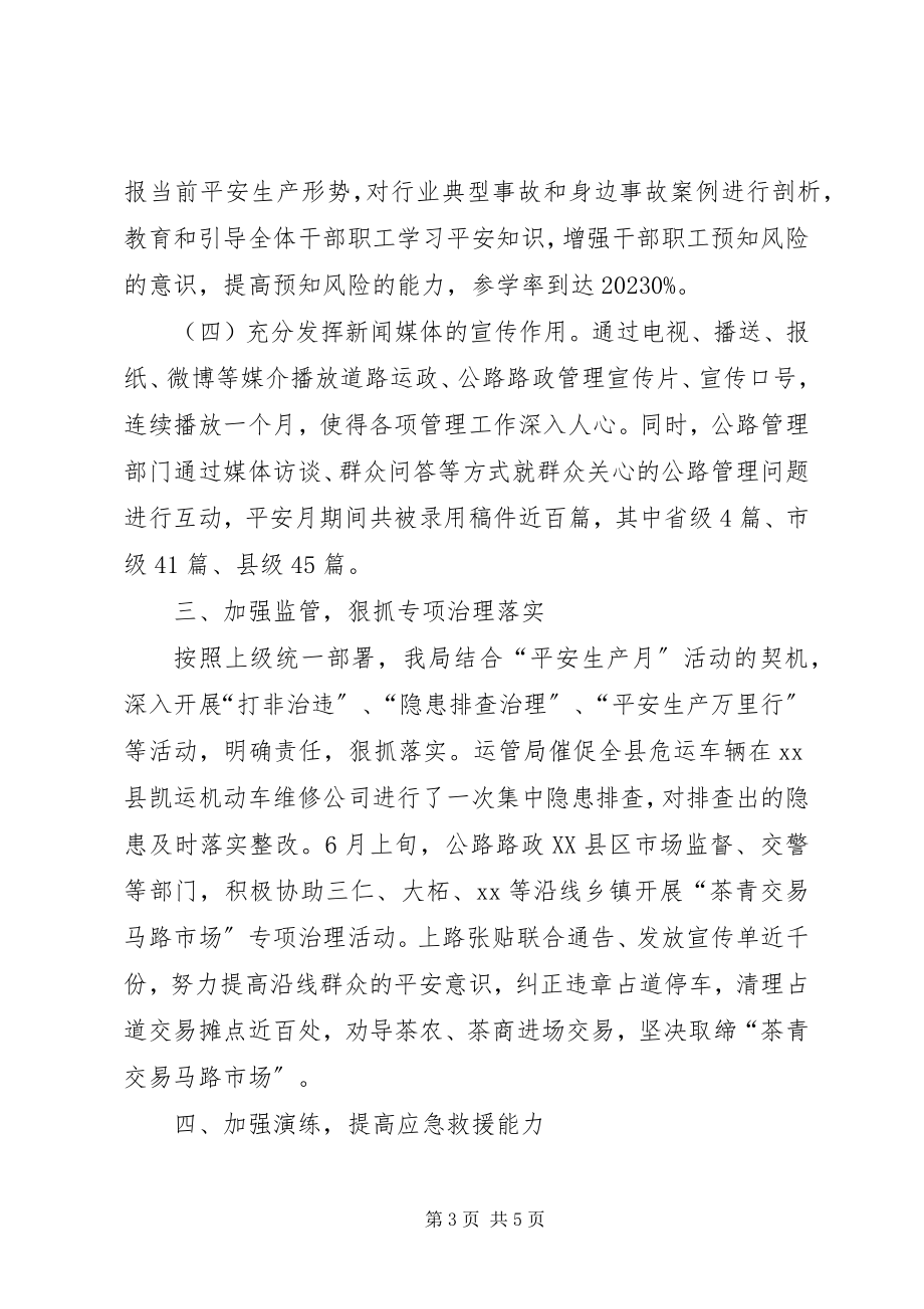 2023年安全生产月活动总结2新编.docx_第3页