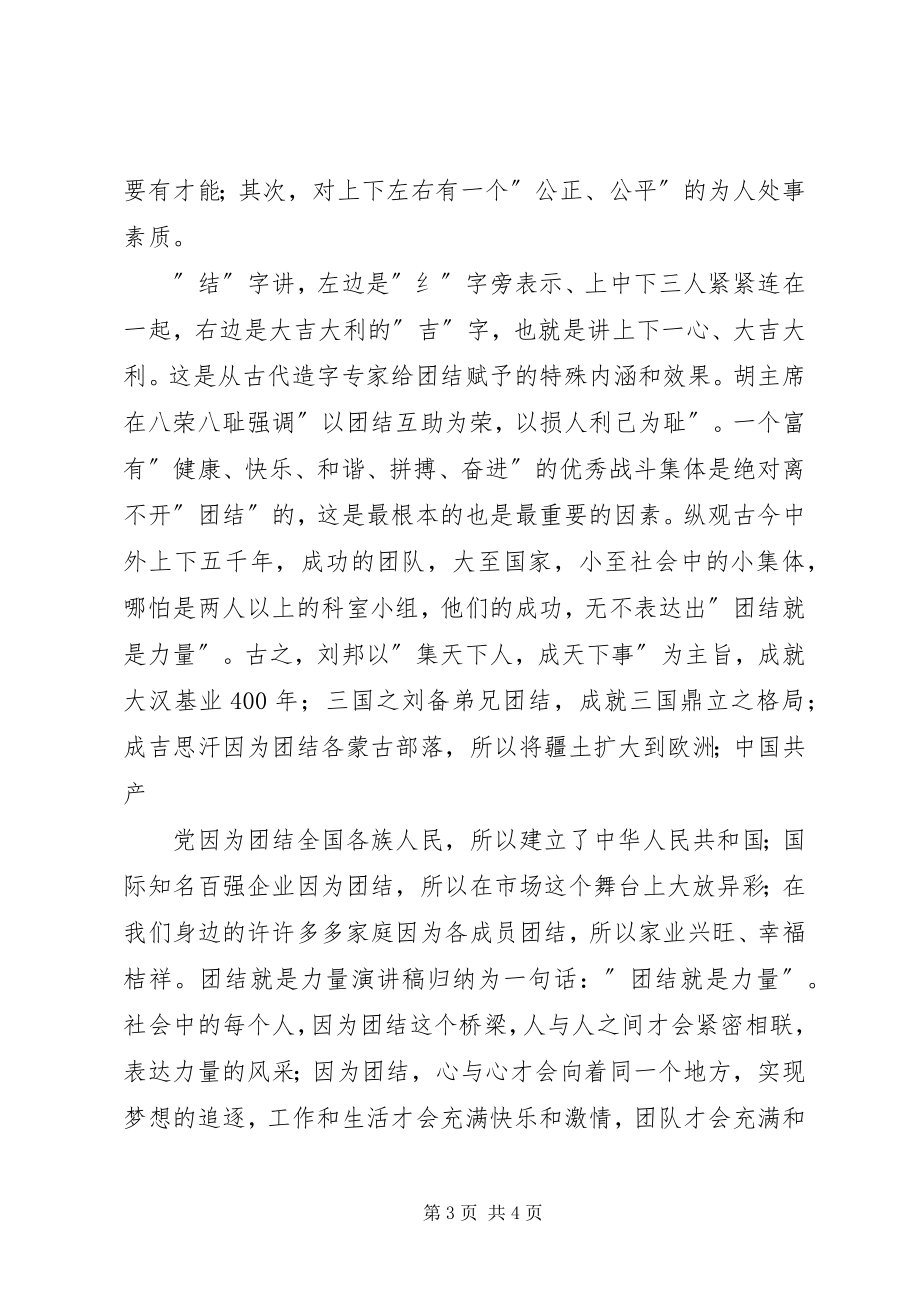 2023年团结就是力量演讲稿2.docx_第3页