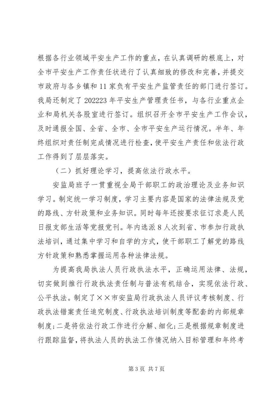 2023年安全生产行政执法年终工作总结新编.docx_第3页