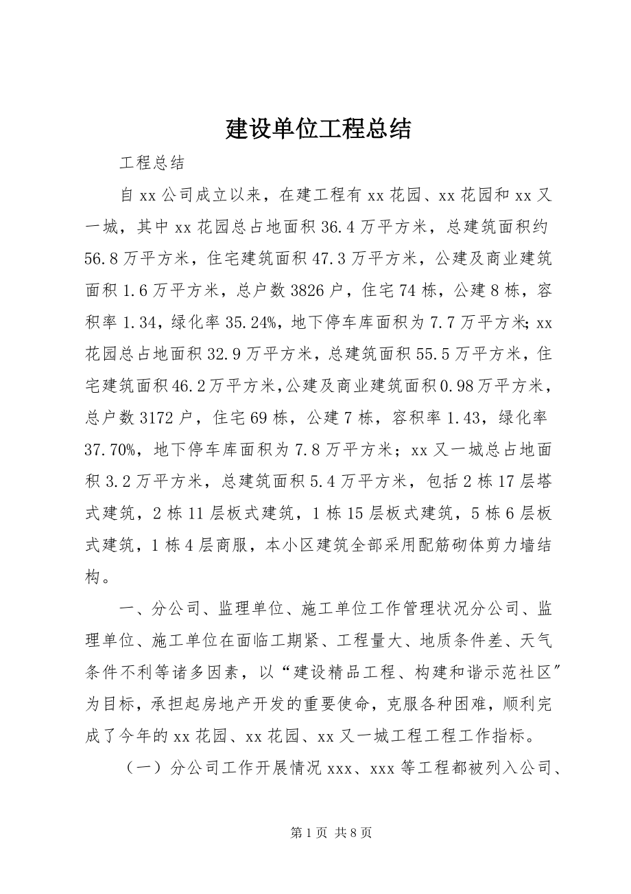 2023年建设单位工程总结.docx_第1页