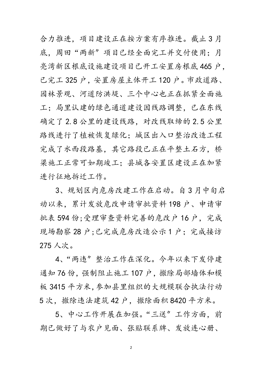 2023年城乡建设局第一季度工作总结范文.doc_第2页