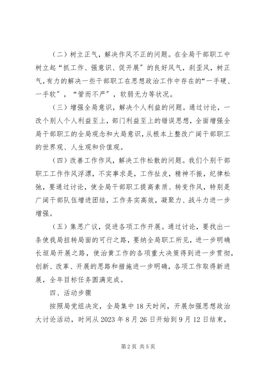 2023年思想政治工作大讨论活动的实施方案.docx_第2页