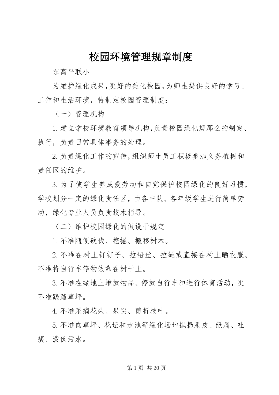 2023年校园环境管理规章制度.docx_第1页