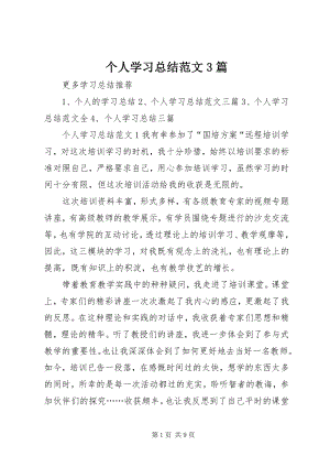 2023年个人学习总结3篇2.docx