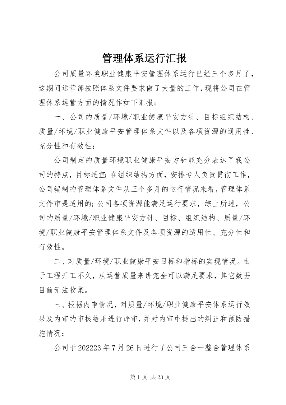 2023年管理体系运行汇报.docx_第1页