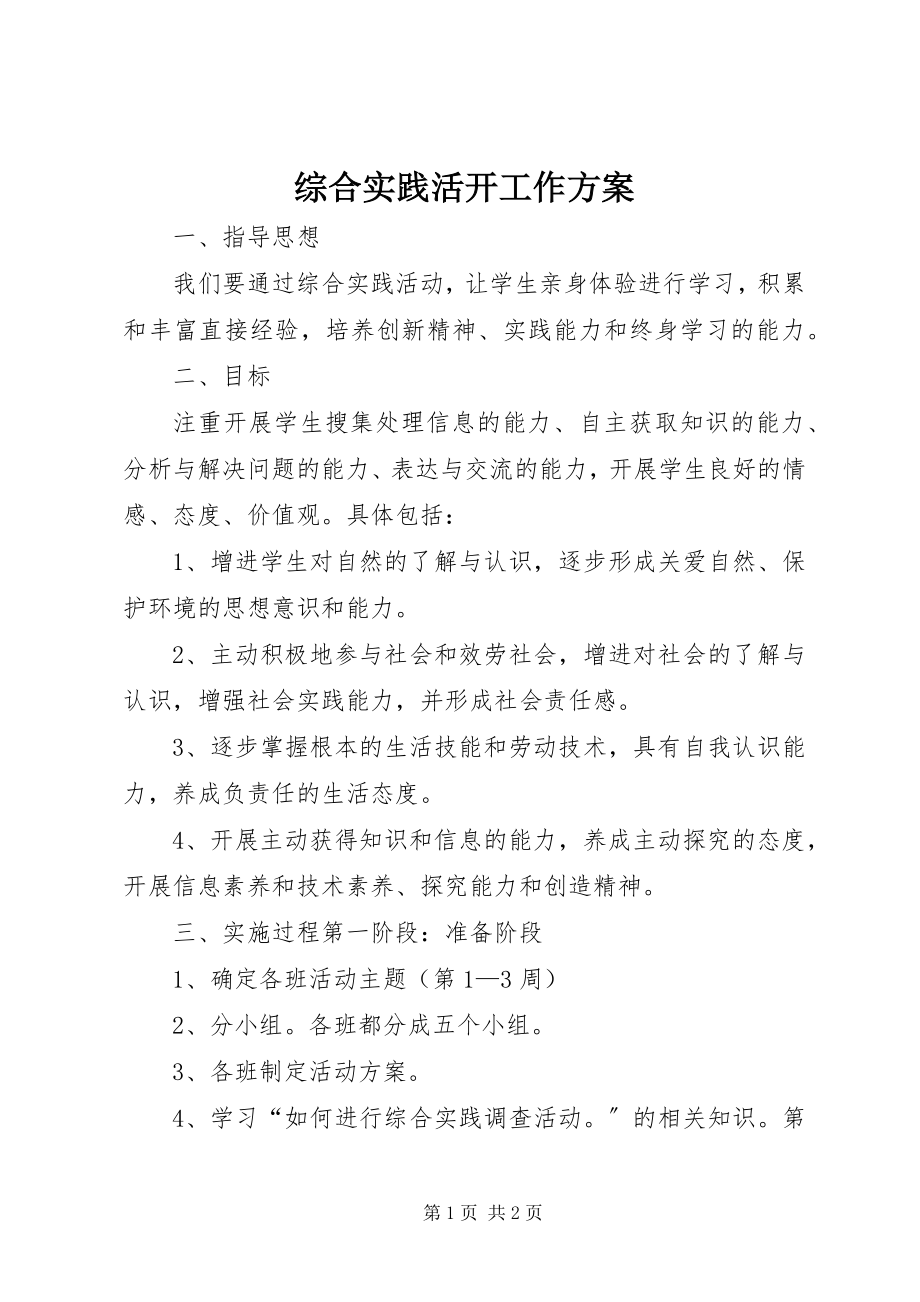 2023年综合实践活动工作计划.docx_第1页