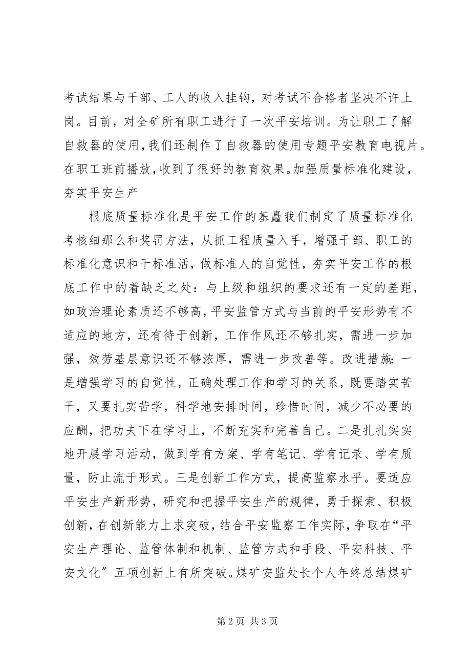 2023年煤矿安监处长终个人总结.docx_第2页