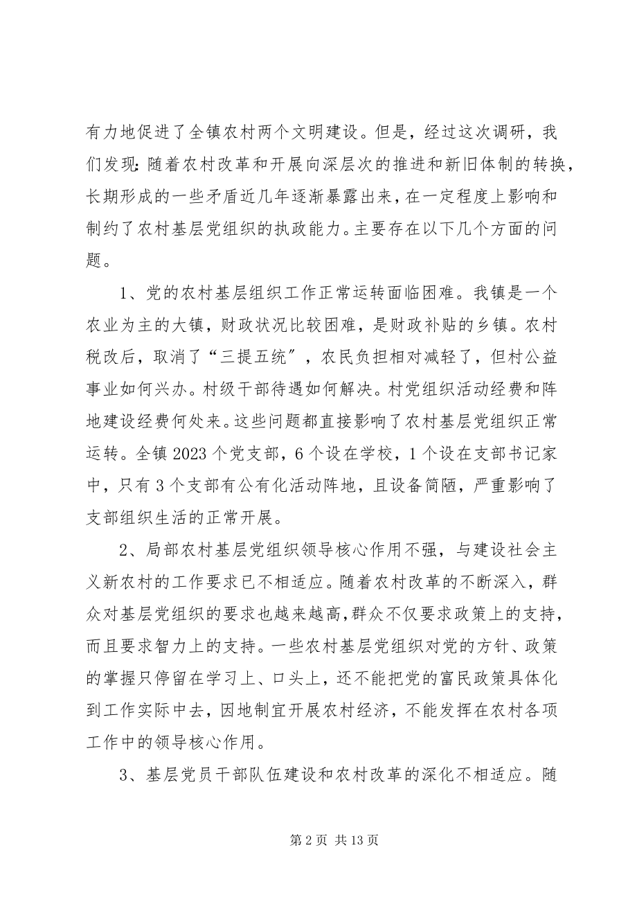 2023年对于农村党建工作的探索与思考.docx_第2页