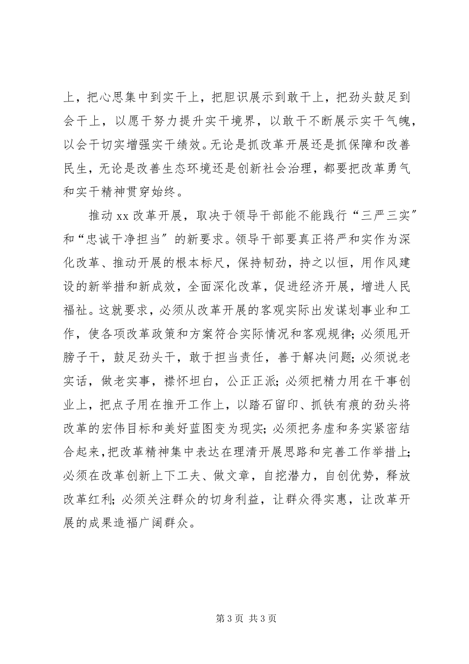 2023年领导干部践行三严三实和忠诚干净担当心得体会.docx_第3页