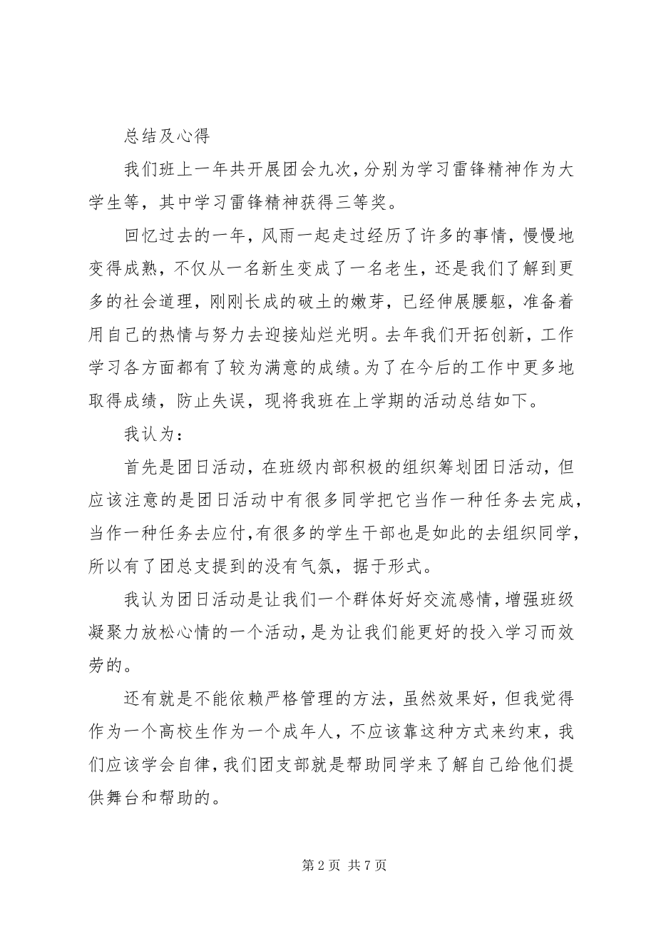 2023年团支部工作经验总结及心得体会.docx_第2页