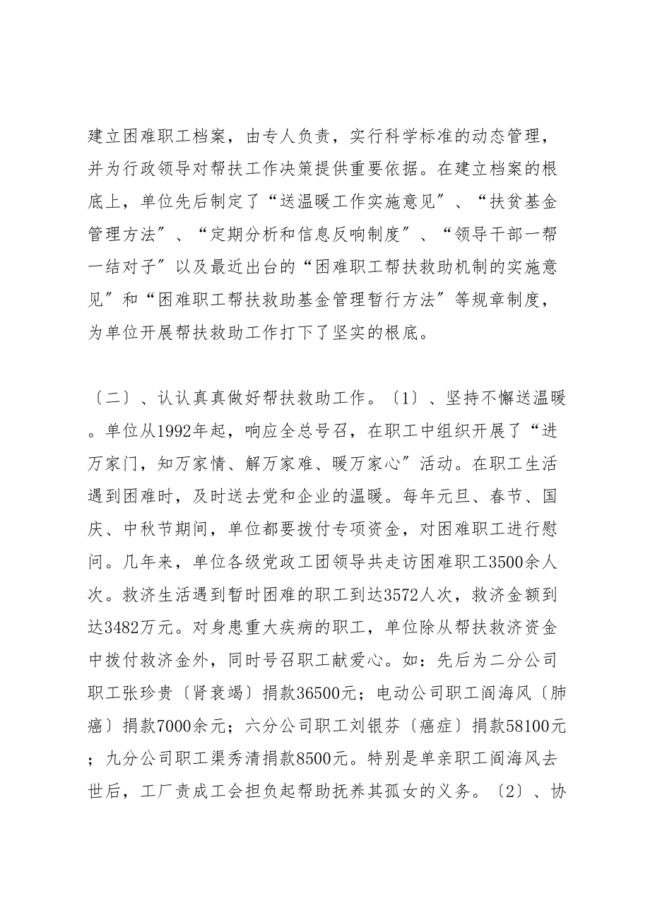 2023年年企业帮扶救助工作汇报 .doc_第2页