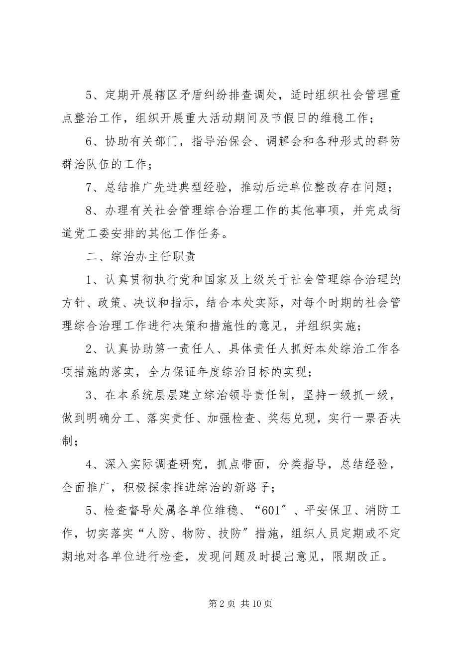 2023年社会管理综合治理办公室及其工作人员职责.docx_第2页