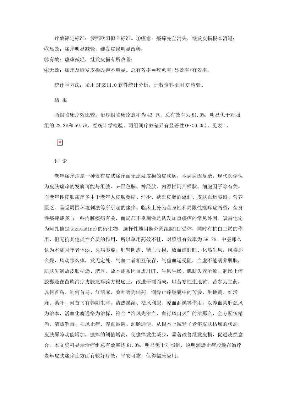 2023年润燥止痒胶囊治疗老年皮肤瘙痒症５８例.docx_第2页