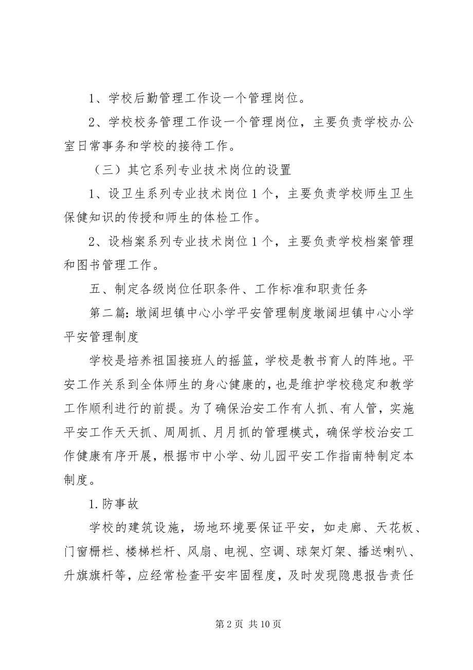 2023年墩阔坦镇中心小学岗位设置实施方案五篇模版.docx_第2页