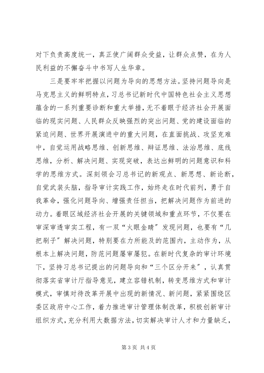 2023年基层审计机关及其党员审计干部学习十九大体会.docx_第3页