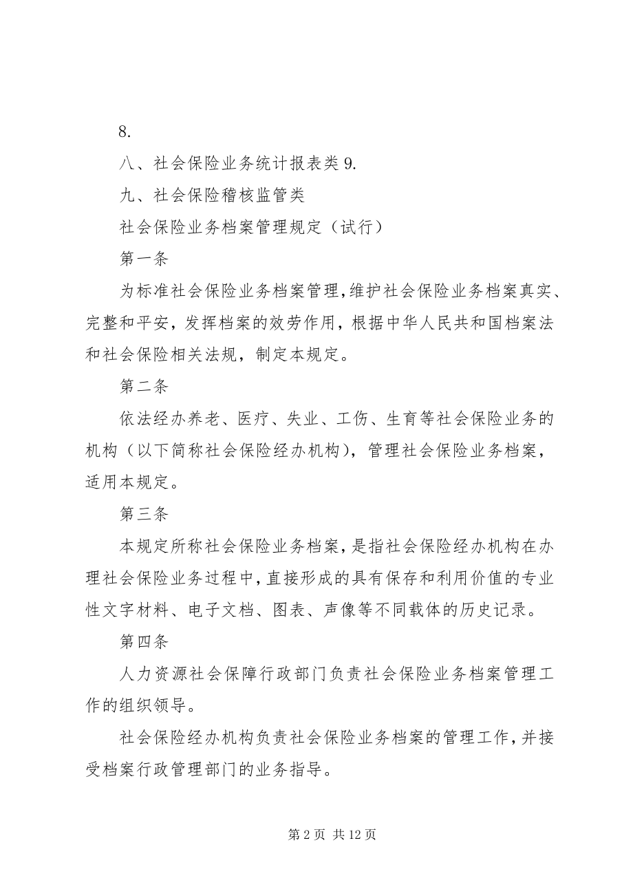 2023年浅谈社会保险业务档案管理与存在的问题.docx_第2页