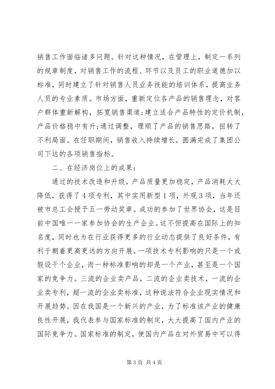 2023年公司高级经济师工作总结.docx_第3页