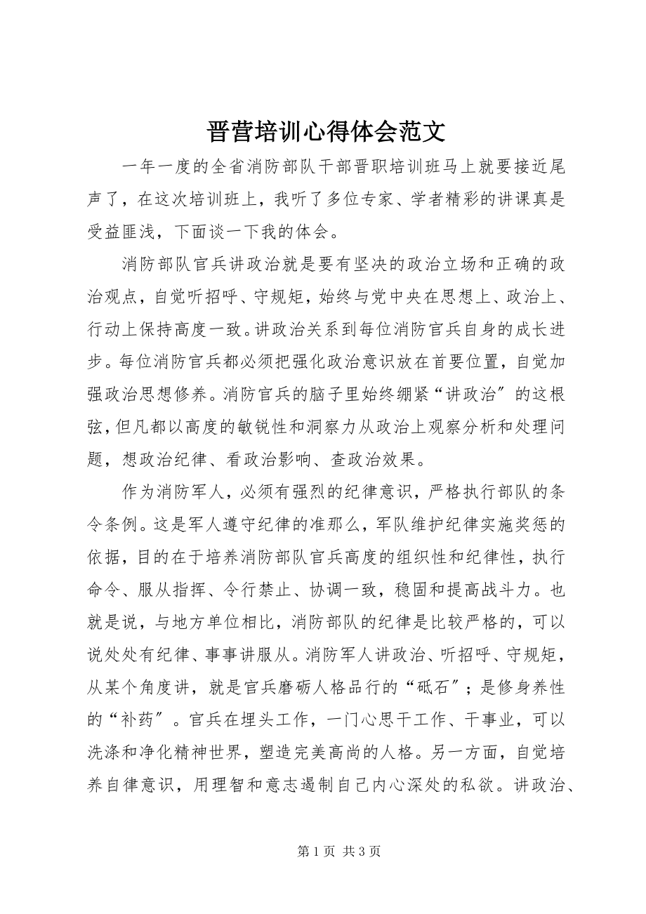 2023年晋营培训心得体会.docx_第1页