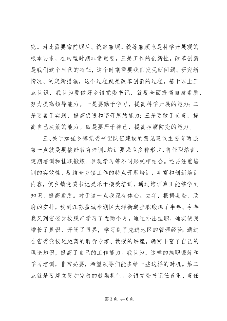 2023年镇党委书记队伍作风建设调研活动汇报材料.docx_第3页