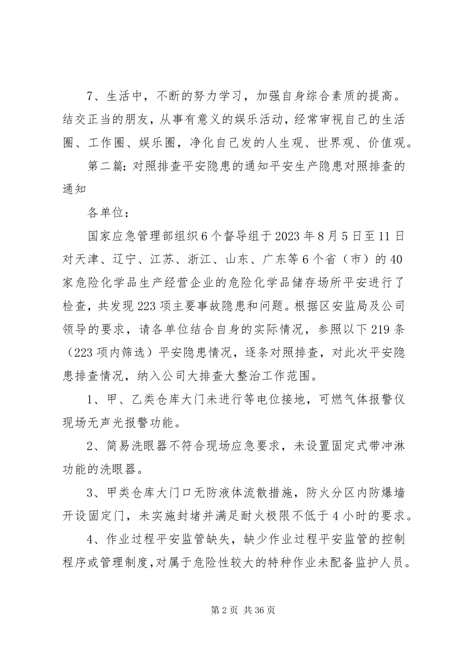 2023年安全隐患排查对照检查新编.docx_第2页